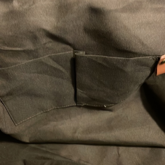 TAK Large Weekend BAG in charcoal/black Canvas with brown  leatherette details. - Picture 5 of 13